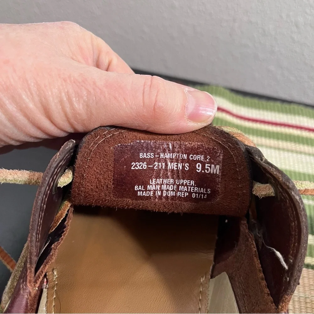 G.H. Bass & Co. Hampton Core 2 Leather Boat Shoes Men’s 9.5M Dark Brown dockside - Picture 10 of 10